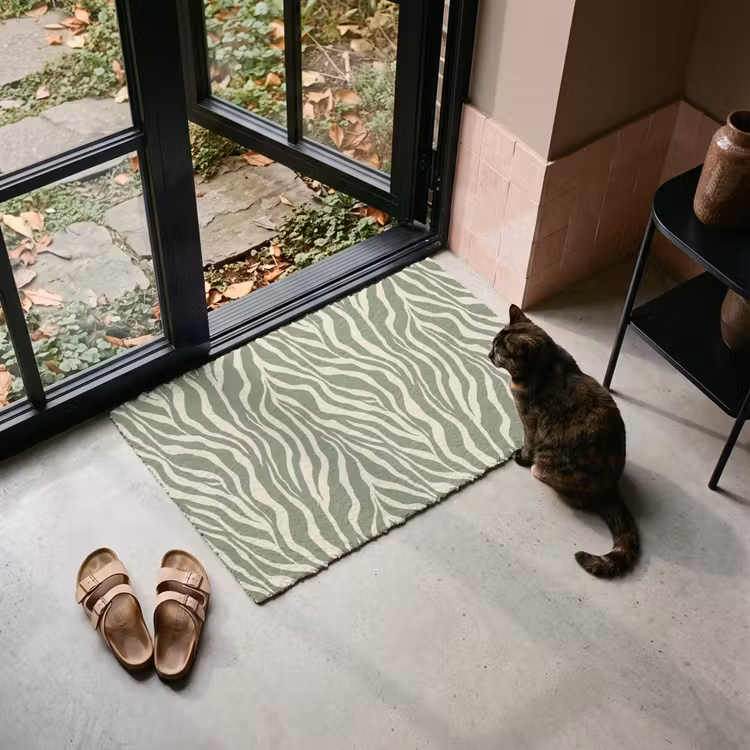 Deurmat - Zebra - Motief - Groen — 2