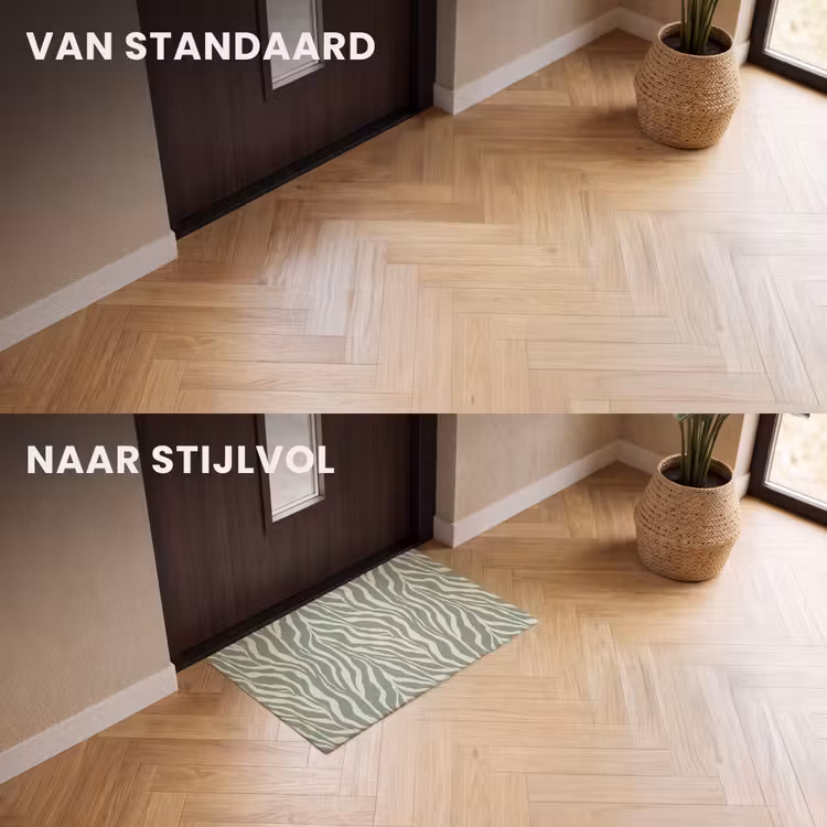 Deurmat - Zebra - Motief - Groen — 3