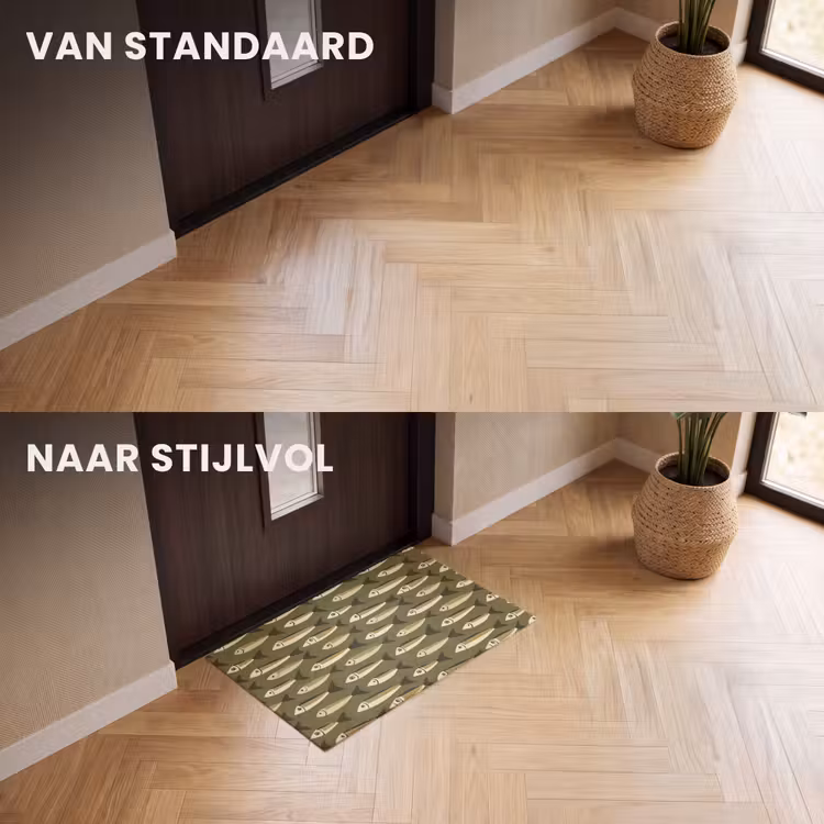 Deurmat - Vis - Patroon - Groen — 3