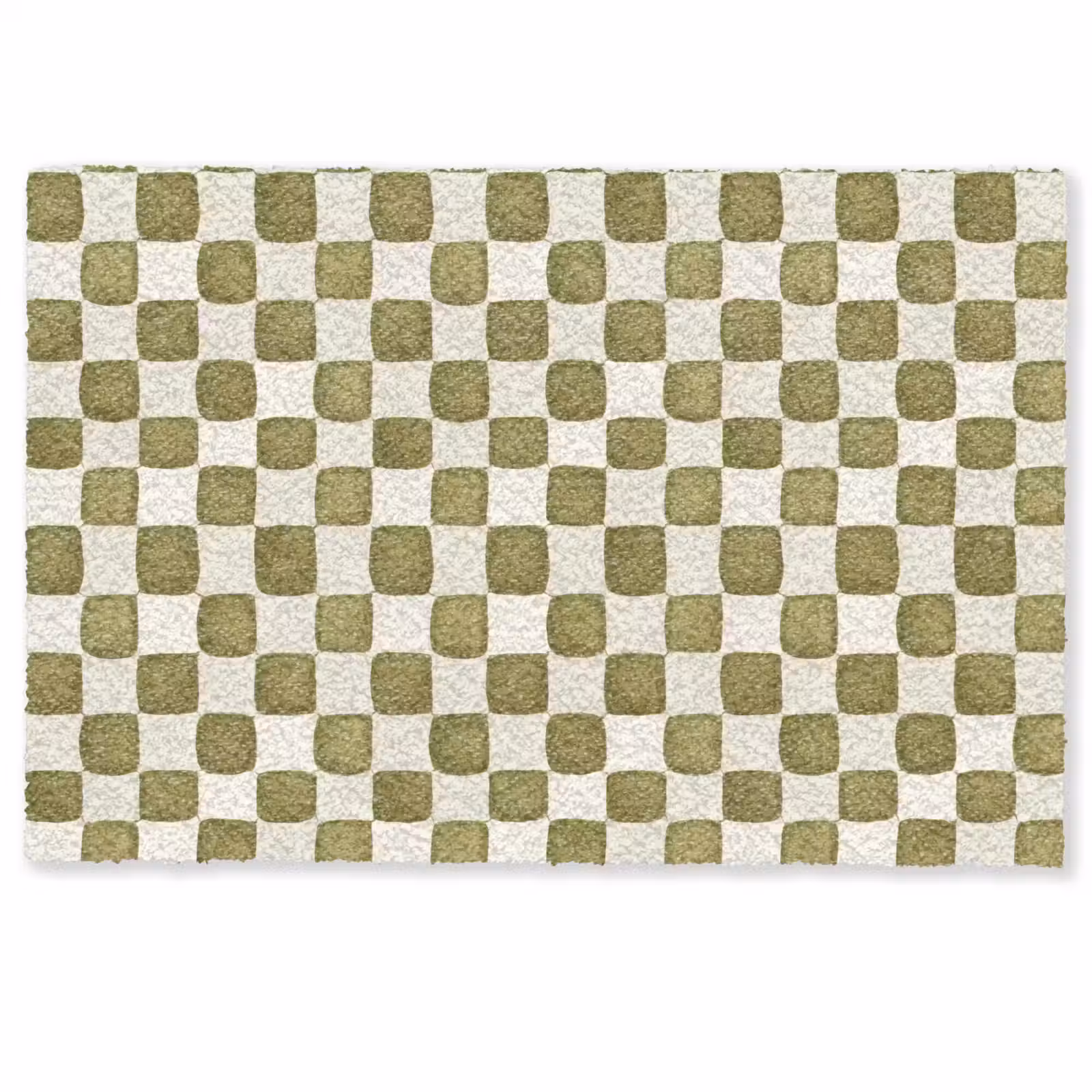Deurmat - Schaak - Patroon - Groen — 1