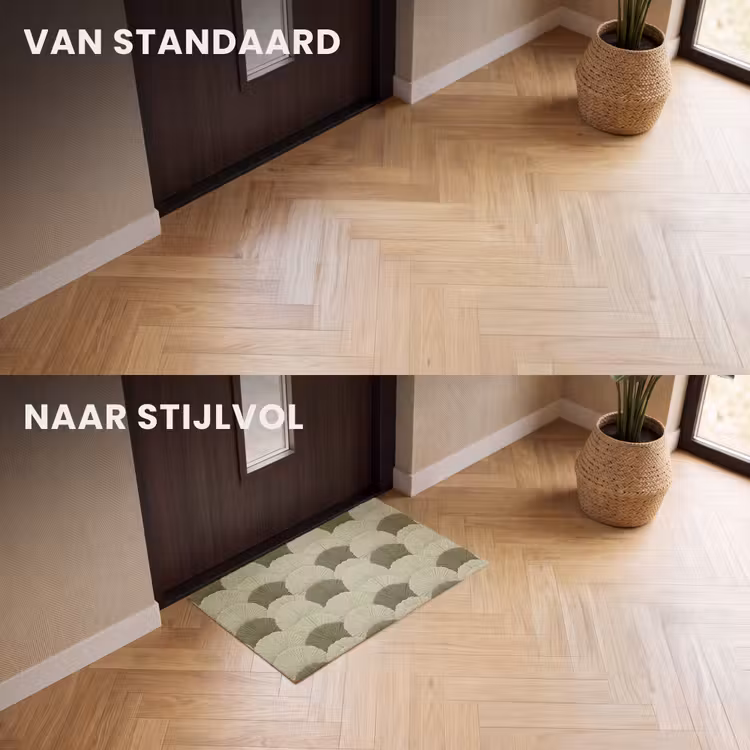 Deurmat - Bladeren - Structuur - Groen — 3