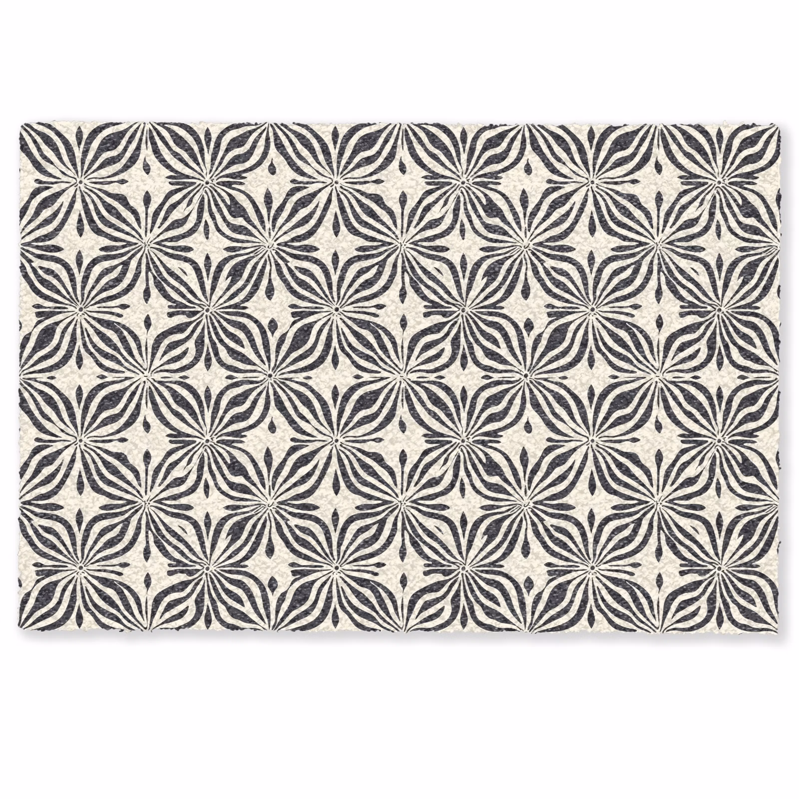 Deurmat - Grafisch - Patroon - Zwart — 1