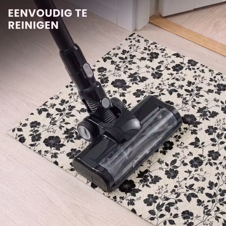 Deurmat - Bloemen Silhouet Patroon Zwart Wit — 9