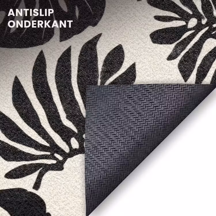 Deurmat - Monstera Bladeren Zwart Wit — 6