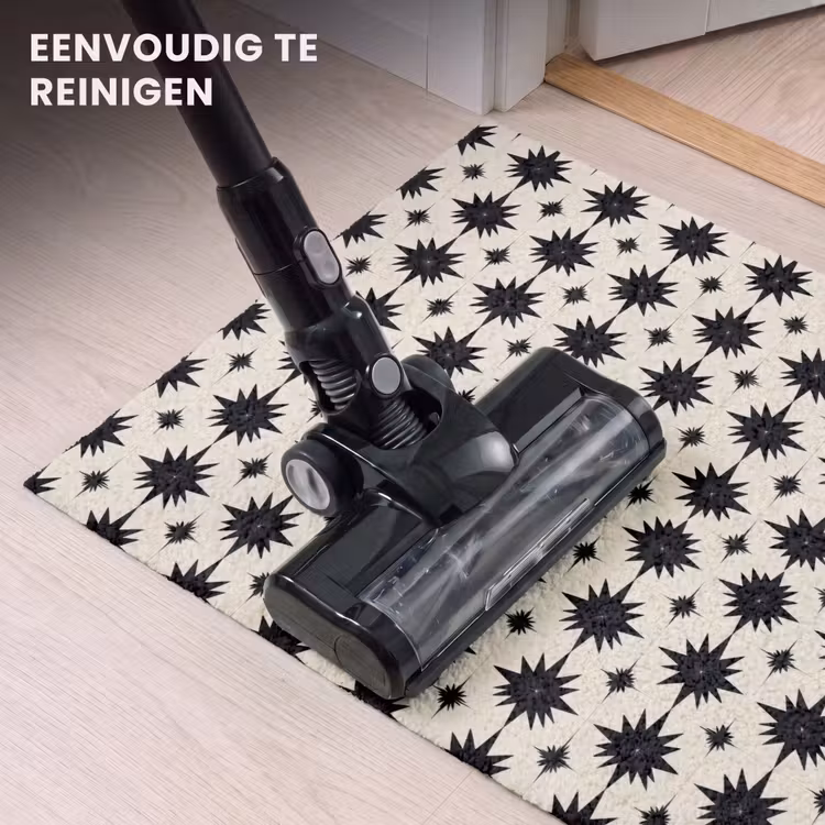 Deurmat - Sterren Patroon Zwart Wit — 9