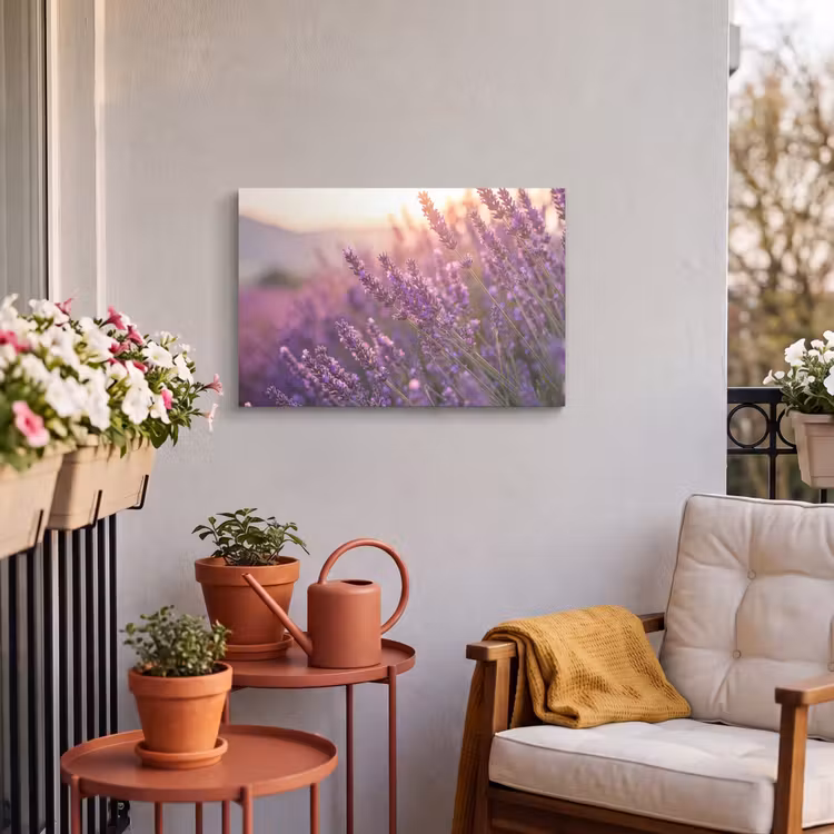 Buiten canvas - Lavendel - Paars - Zonlicht — 3