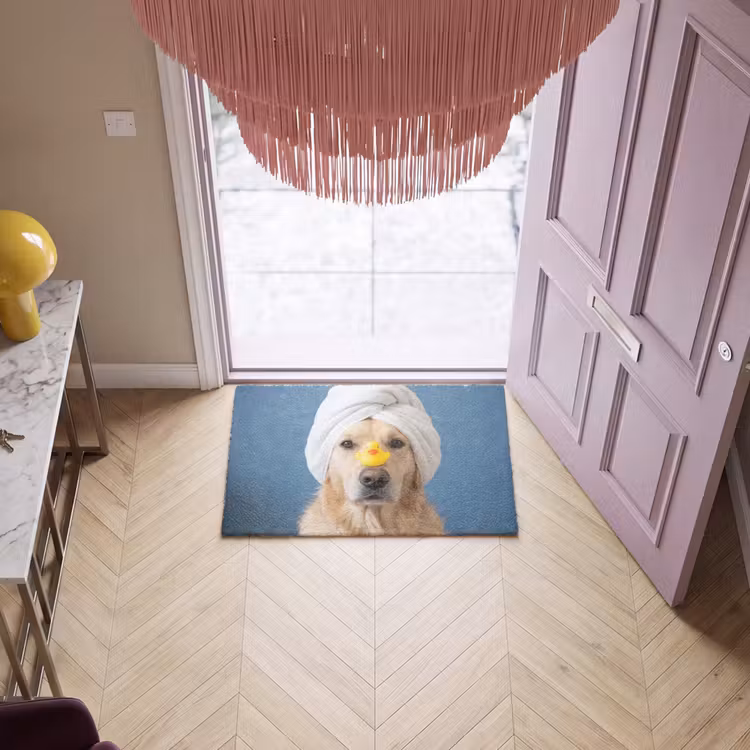 Deurmat - Hond - Badeend - Geel — 4