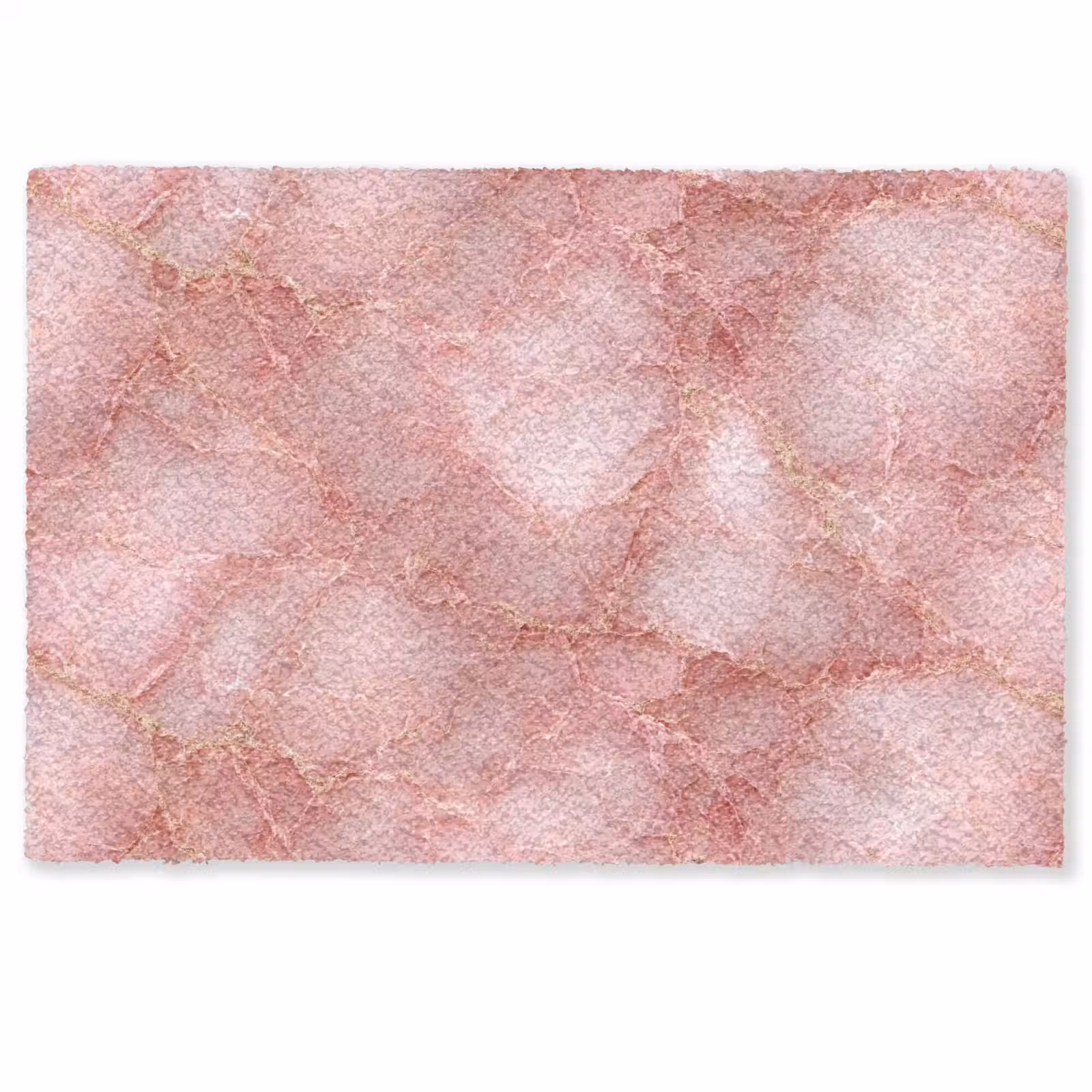 Deurmat - Roze - Kwarts - Goud - Marmer — 1