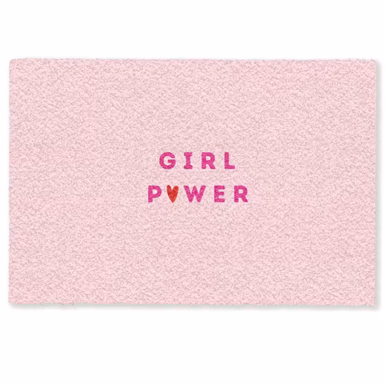 Deurmat - Girl power - Roze - Hartje — 1