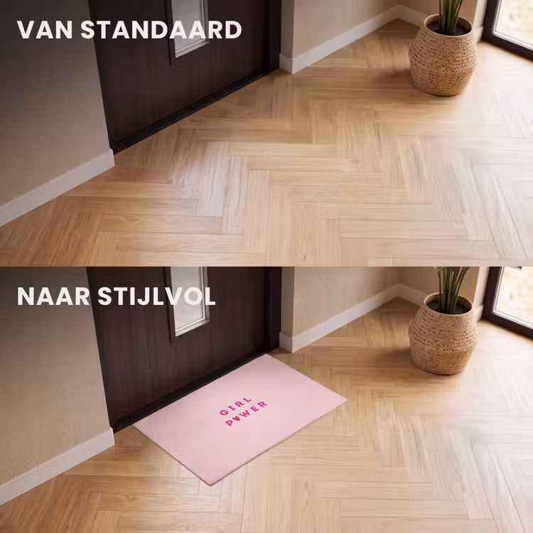 Deurmat - Girl power - Roze - Hartje — 3