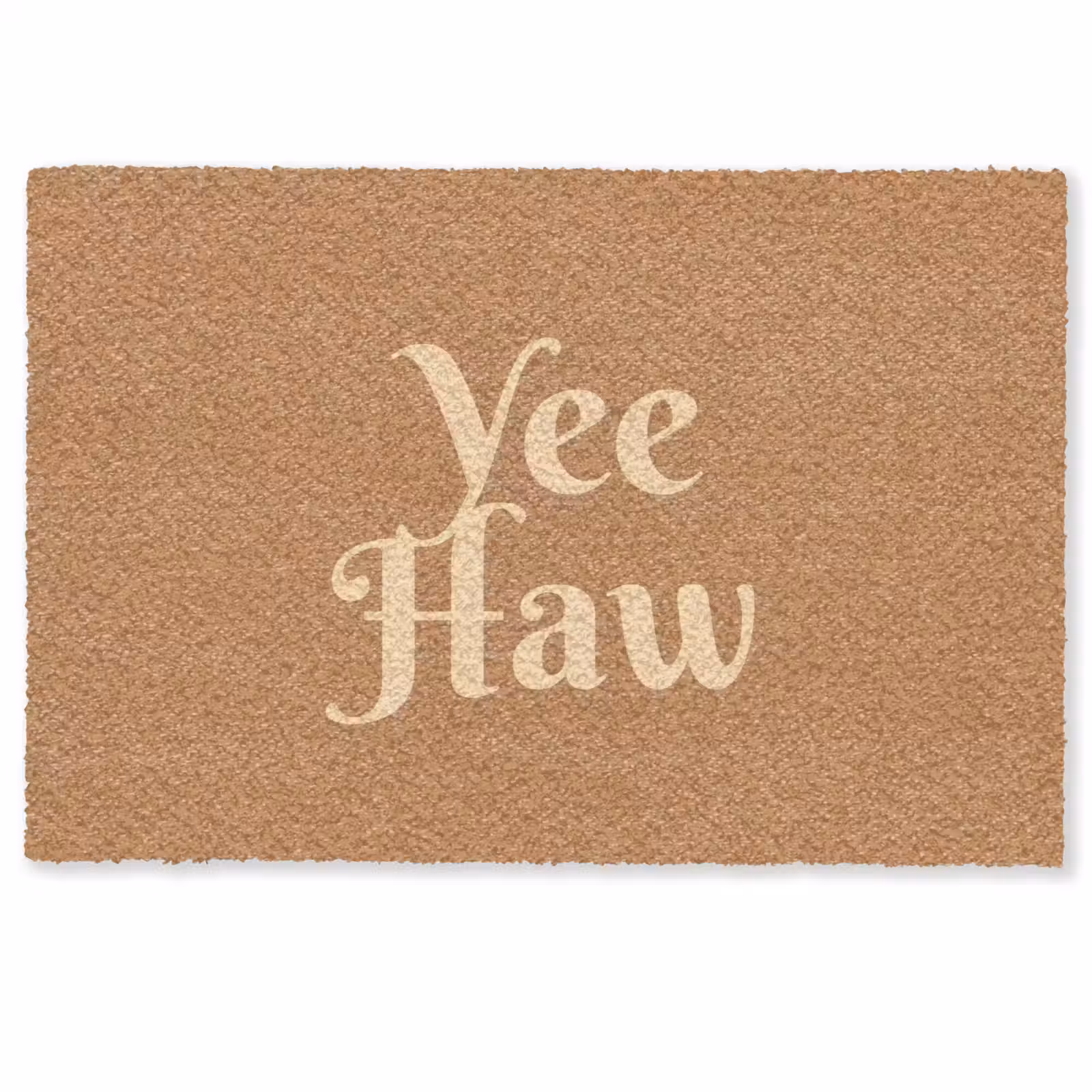 Deurmat - Yee haw - Bruin - Minimalistisch — 1