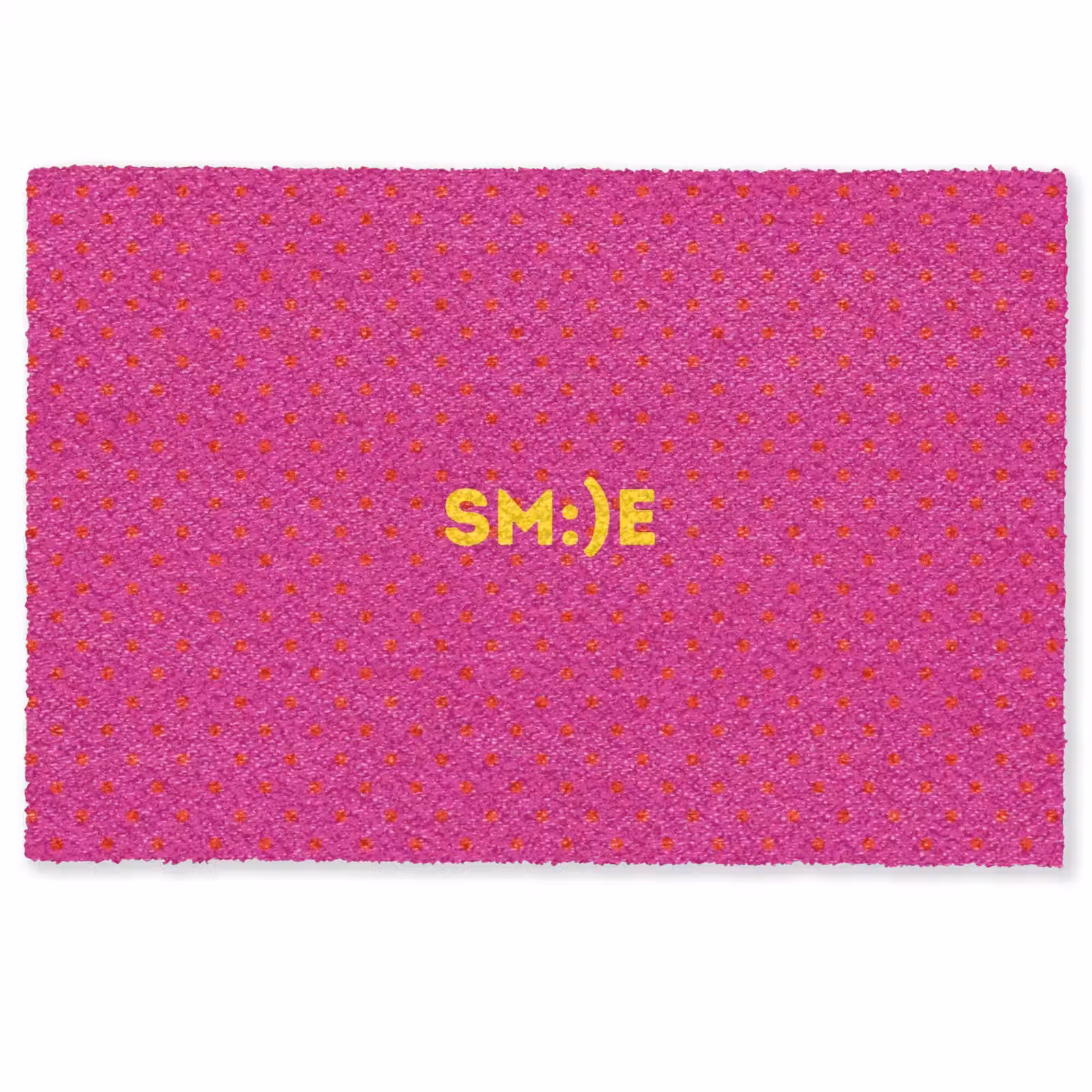 Deurmat - Smile - Stippen - Roze — 1