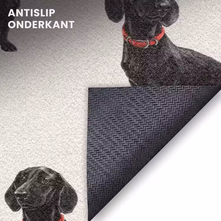 Deurmat - Hond - Patroon - Zwart — 6