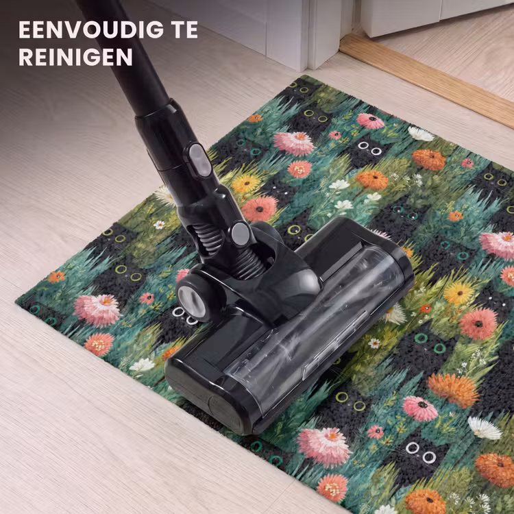 Deurmat - Katten - Bloemen - Kleurrijk — 9