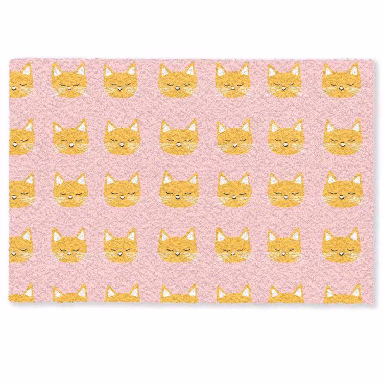 Deurmat - Katten - Patroon - Roze — 1