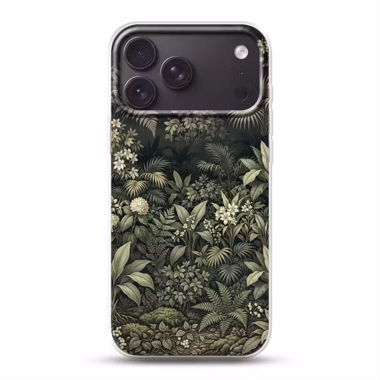 Telefoonhoesje Softcase - Jungle - Bladeren - Botanisch - Groen