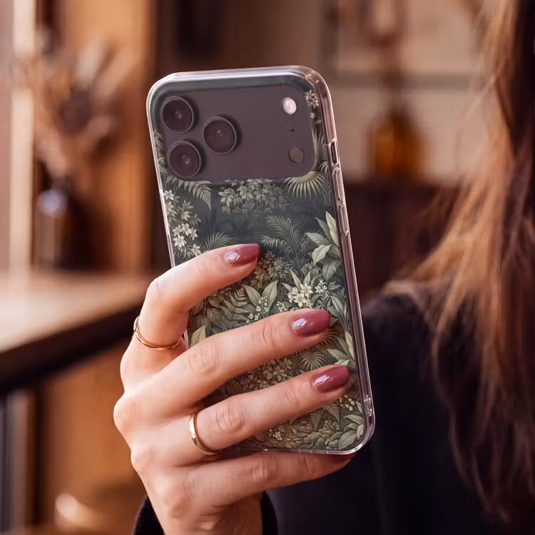 Telefoonhoesje Softcase - Jungle - Bladeren - Botanisch - Groen — 2