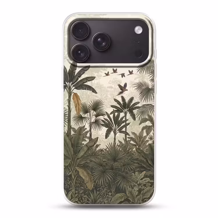 Telefoonhoesje Softcase - Papagaaien - Jungle - Tropisch - Green