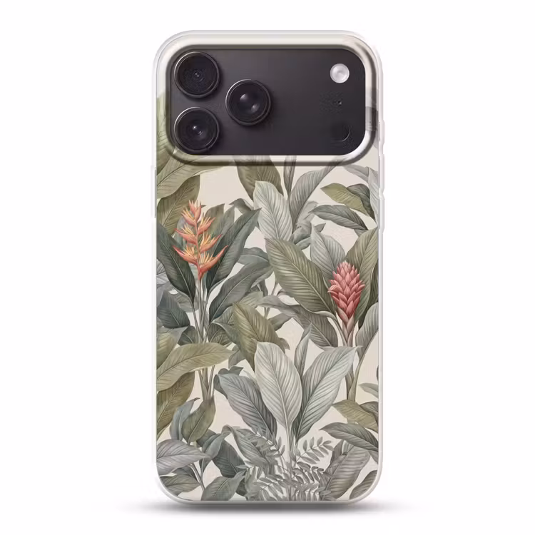Telefoonhoesje Softcase - Tropisch - Planten - Modern - Groen