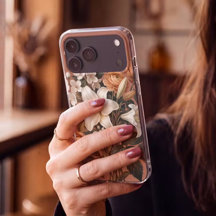 Telefoonhoesje Softcase - Boeket - Retro - Kleurrijk — 2