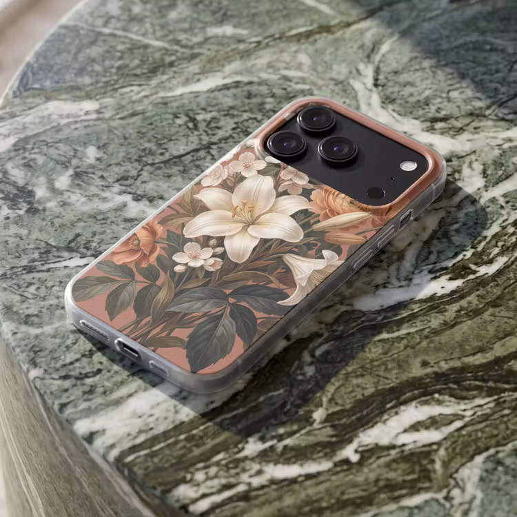 Telefoonhoesje Softcase - Boeket - Retro - Kleurrijk — 3