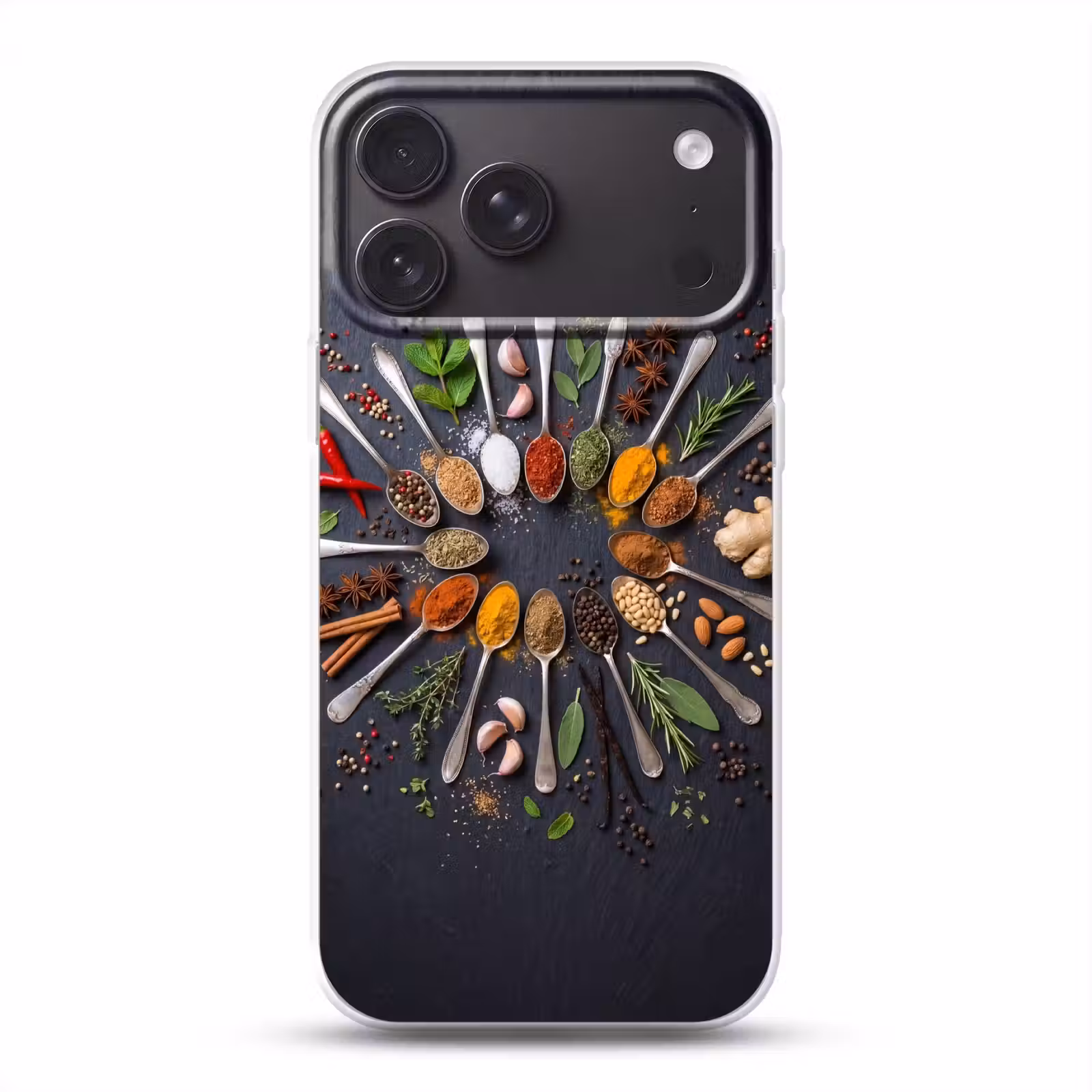 Telefoonhoesje Softcase - Kruiden - Lepels - Culinair - Kleurrijk - Sfeervol — 1