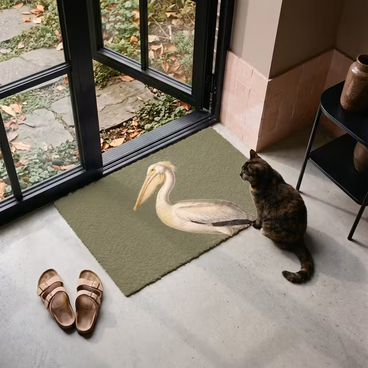 Deurmat - Pelikaan - Wit - Vogel - Klassiek - Natuur — 2