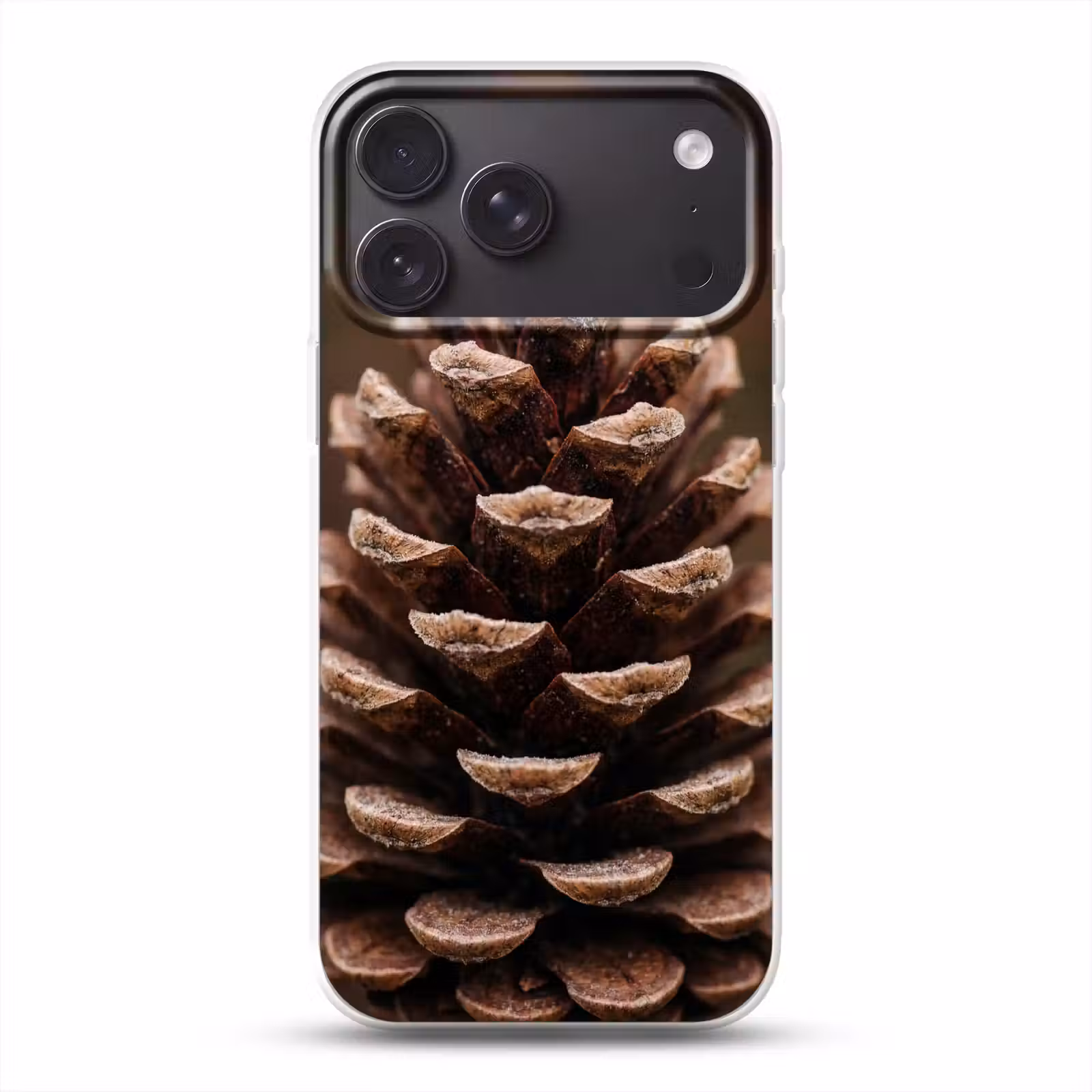 Telefoonhoesje Softcase - Dennenappel - Bos - Herfst - Bruin - Sfeervol — 1