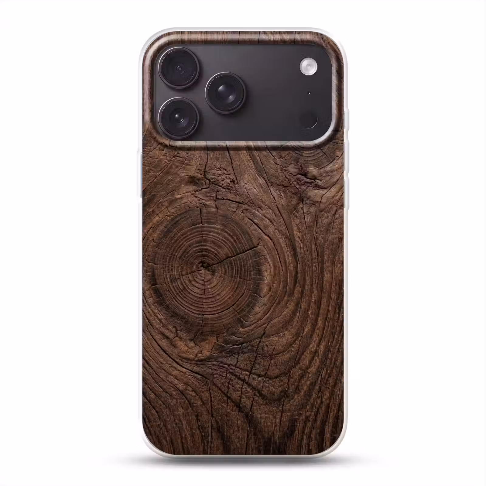 Telefoonhoesje Softcase - Houtnerf - Textuur - Patroon - Bruin - Rustiek — 1