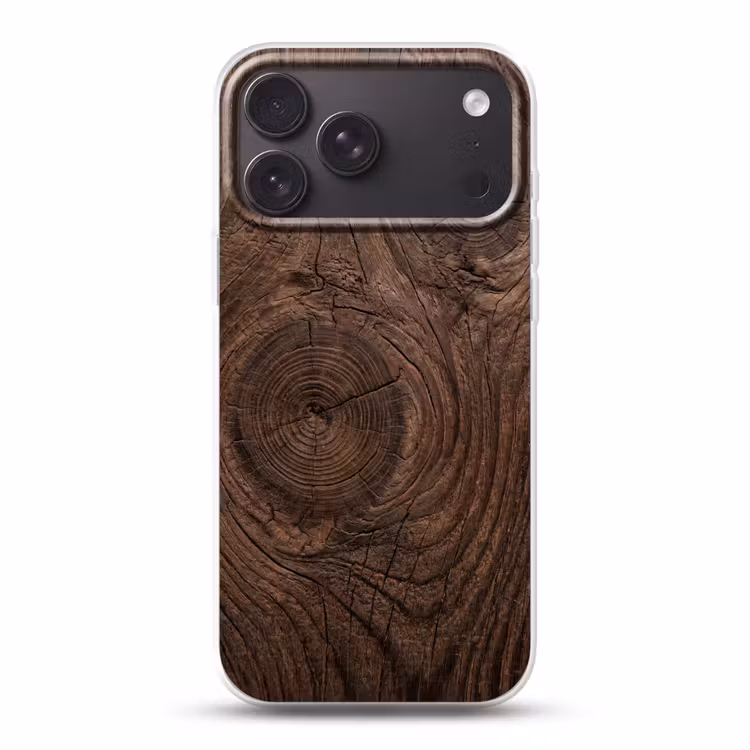 Telefoonhoesje Softcase - Houtnerf - Textuur - Patroon - Bruin - Rustiek