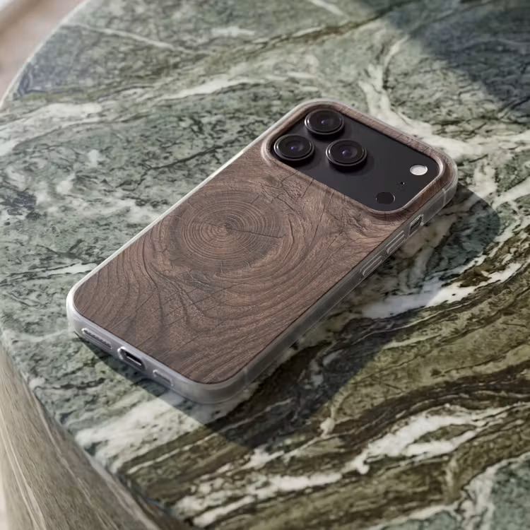 Telefoonhoesje Softcase - Houtnerf - Textuur - Patroon - Bruin - Rustiek — 3
