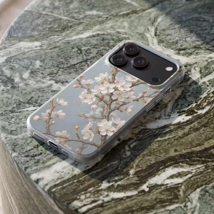 Telefoonhoesje Softcase - Botanisch - Stilleven - Blauw — 3
