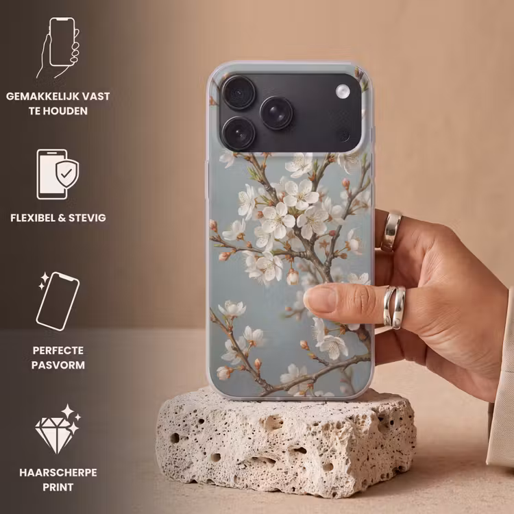 Telefoonhoesje Softcase - Botanisch - Stilleven - Blauw — 4
