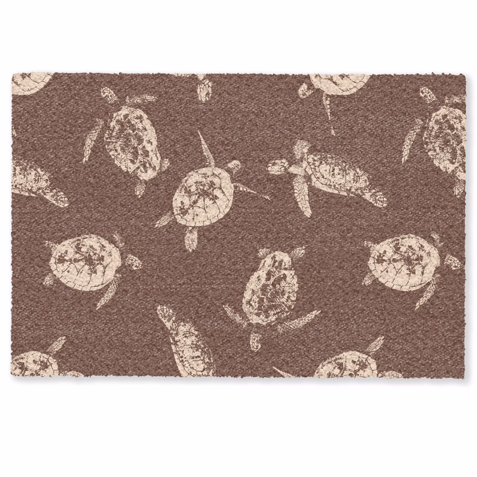 Deurmat - Schildpadden - Patroon - Bruin - Beige — 1