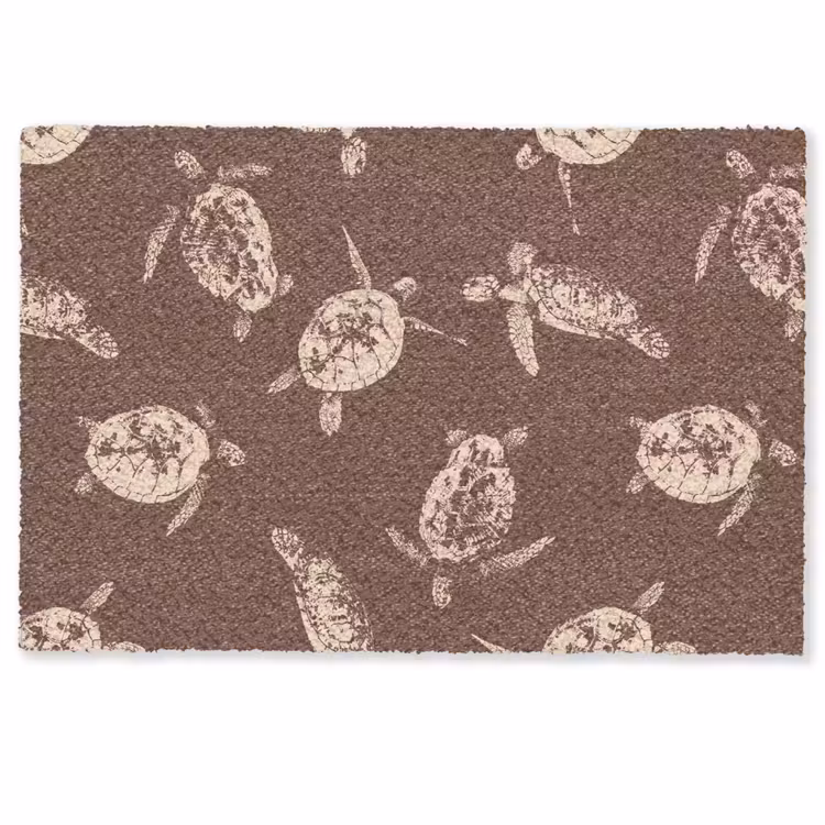 Deurmat - Schildpadden - Patroon - Bruin - Beige — 1