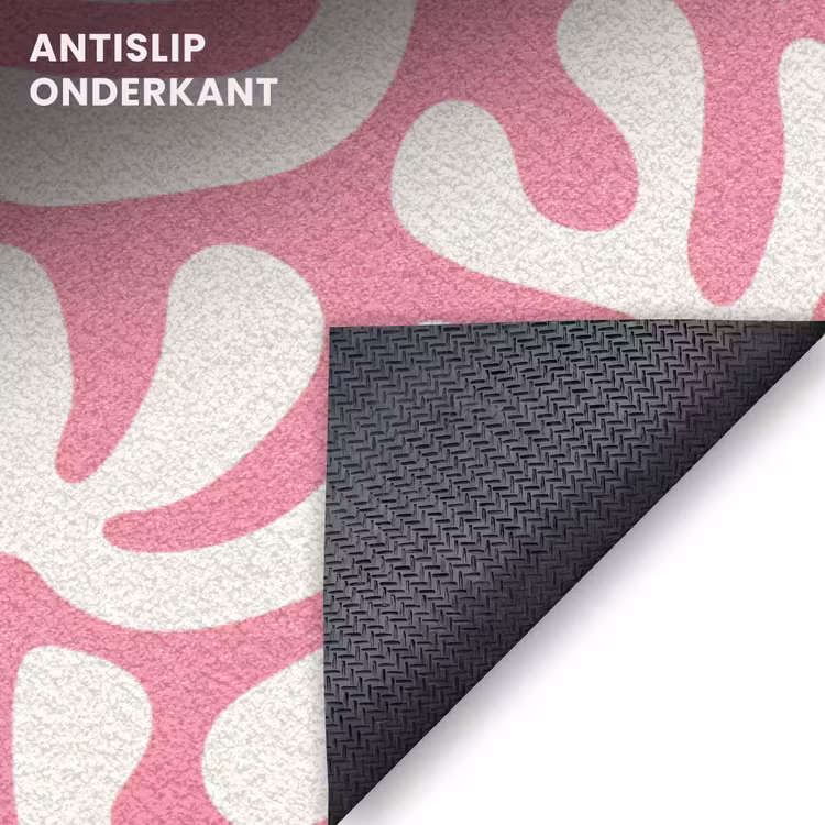 Deurmat - Koraal - Patroon - Roze - Wit - Minimalistisch — 6