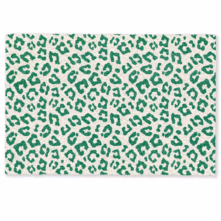 Deurmat - Panterprint - Groen - Beige - Dierenprint — 1