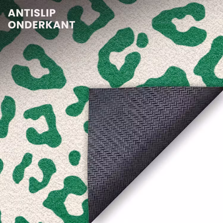 Deurmat - Panterprint - Groen - Beige - Dierenprint — 6