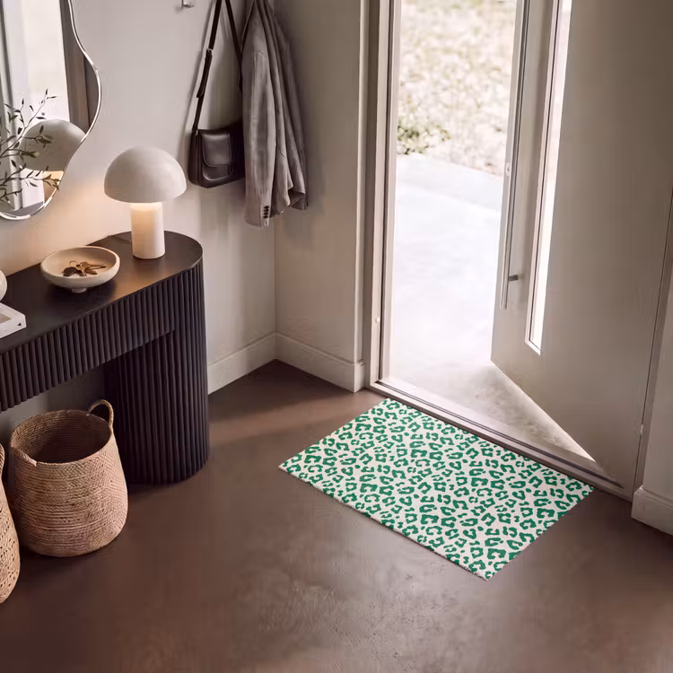 Deurmat - Panterprint - Groen - Beige - Dierenprint — 8