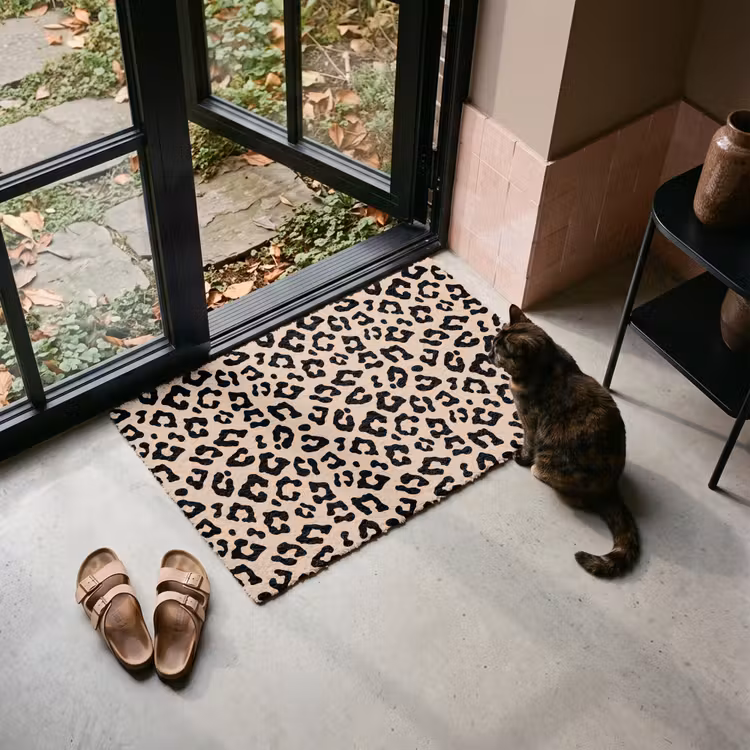 Deurmat - Panterprint - Zwart - Bruin - Dierenprint — 2