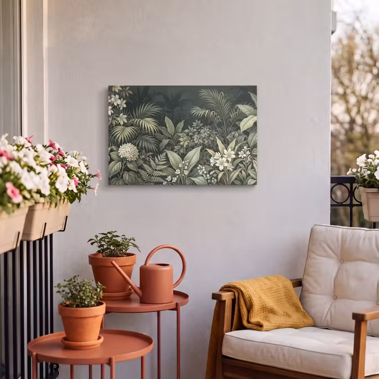 Buiten canvas - Jungle - Bladeren - Botanisch - Groen — 3