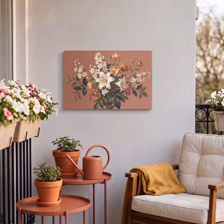 Buiten canvas - Boeket - Retro - Kleurrijk — 3