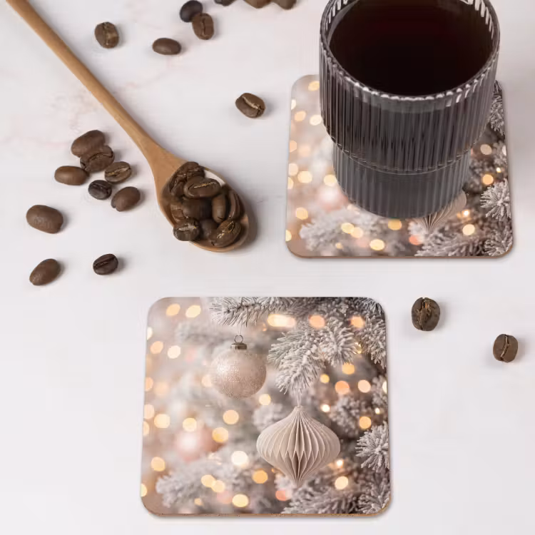 Onderzetter - Kerstbal - Kerst - Goud — 4