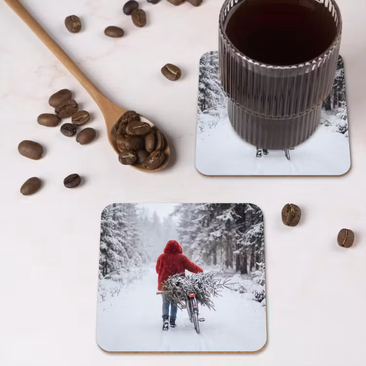 Onderzetter​ - Persoon - Boom - Winter — 4