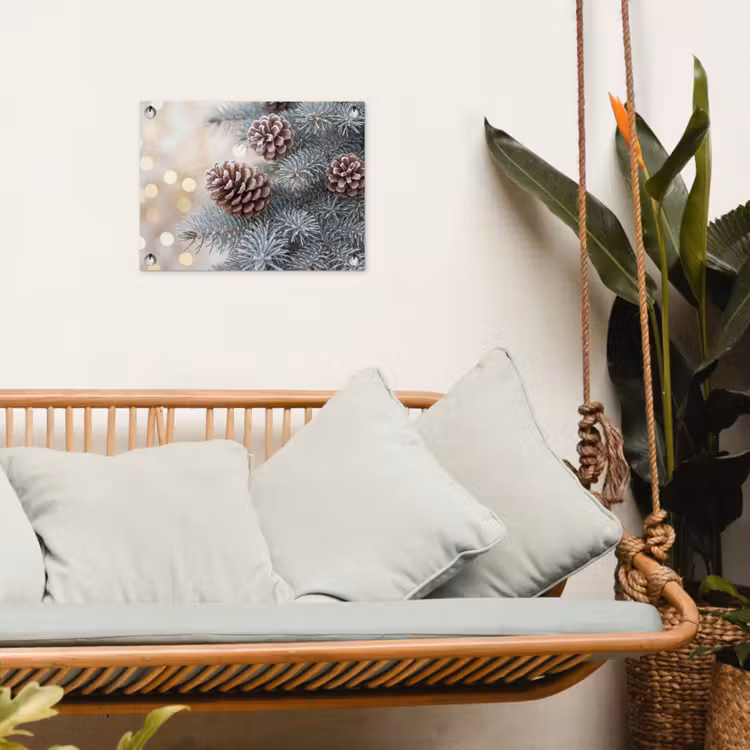 Tuinposter - Berijpte dennenappel - Winter — 5