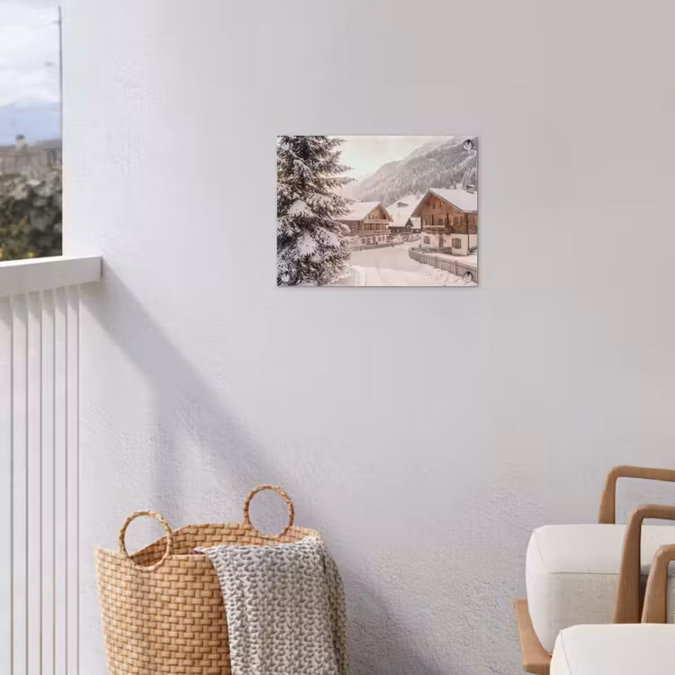 Tuinposter - Huis - Sneeuw - Winter — 3