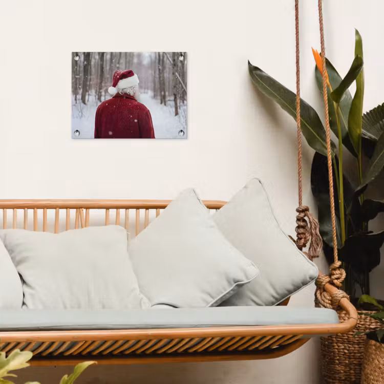 Tuinposter - Kerstman - Winter - Sneeuw — 5