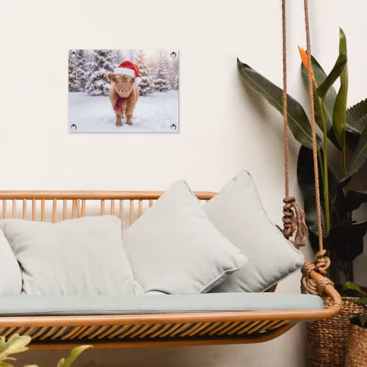 Tuinposter - Koe - Kerst - Sneeuw — 5