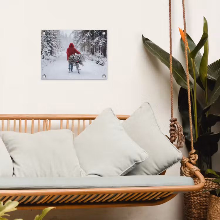 Tuinposter - Persoon - Boom - Winter — 5