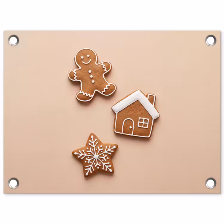 Tuinposter - Koekje - Kerst - Eten